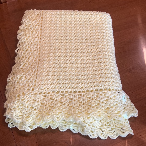 Hand Crocheted Oversized Afghan - 66” x 90” - Picture 3 of 15